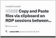 Copy and Paste files via clipboard on RDP sessions between